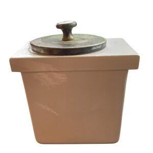 Vintage Art Deco Ice Cream Parlor Cherry Canister Stainless Steel Soda Fountain